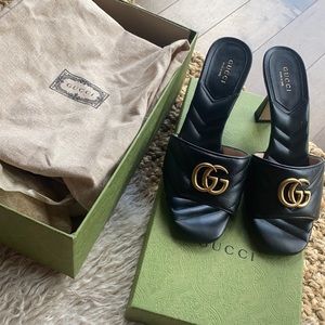 Black Gucci Kitten Heels (never worn!!!)
